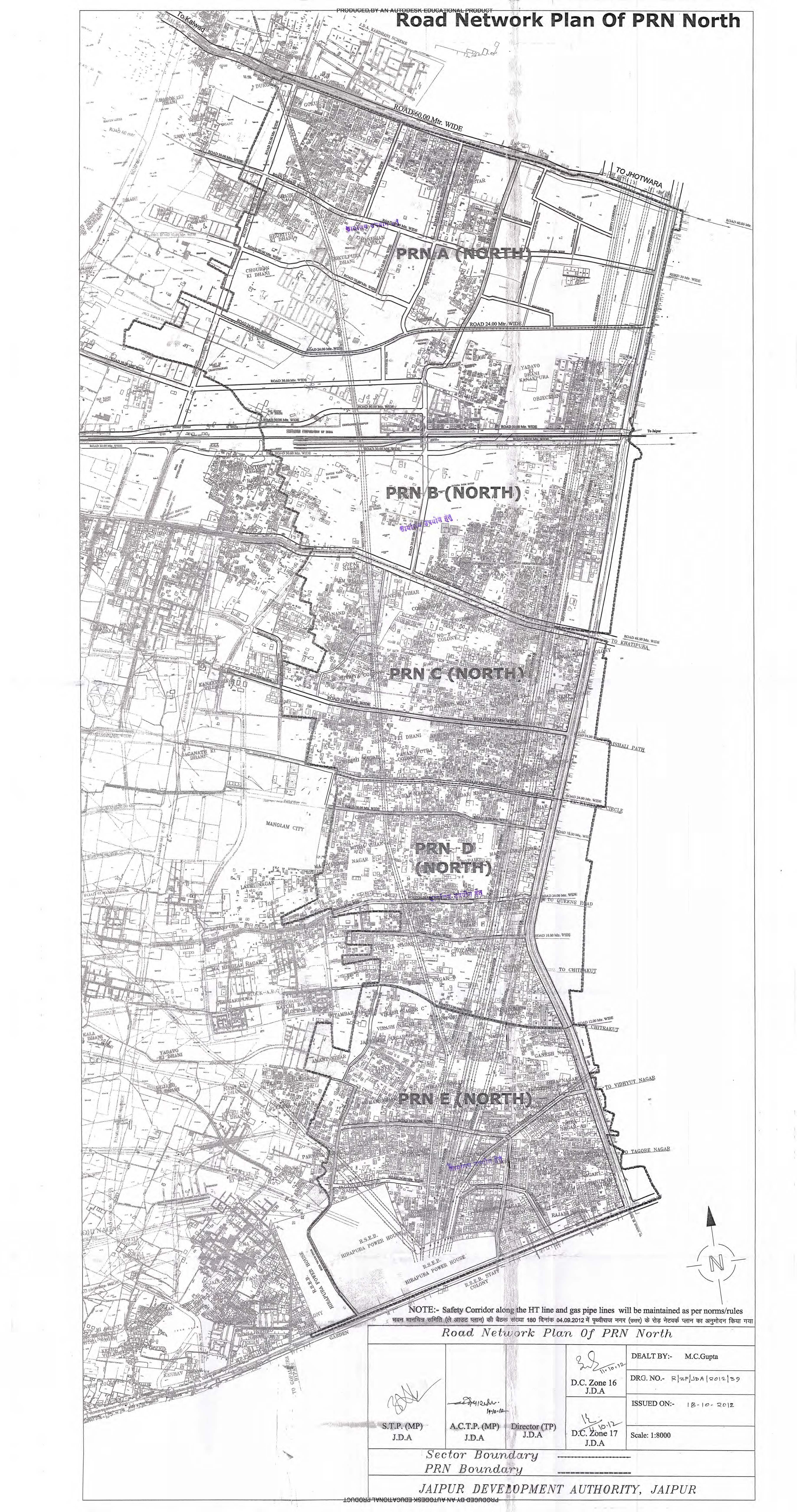 Final Road Network Plan of PRN North